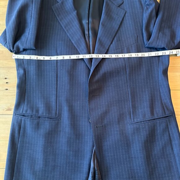 Sartoria Partenopea Navy Pinstripe Summer Suit 48R - Picture 3 of 14